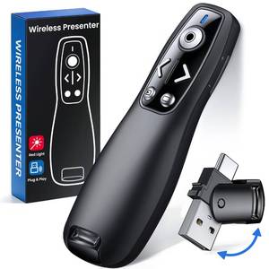 lot 8258 image: ELISWEEN Wireless Presenter Remote USB-A & USB-C