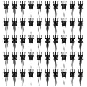 lot 8277 image: WLLHYF Reusable Wine Stoppers, 50 Pc Set