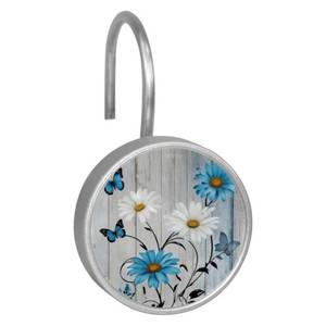 lot 8291 image: Shower Curtain Hooks 12-Pack Stainless Steel