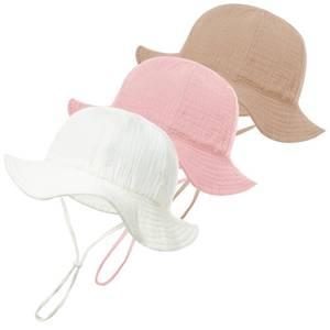 lot 8313 image: Zhamate Baby Sun Hat 3-Pack UPF 50 Brown