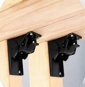 lot 8316 image: HENGSENLI 2 Pack 90 Degree Self-Locking Folding Hinge