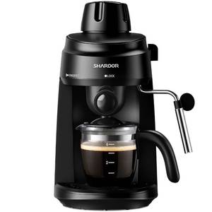 lot 9014 image: SHARDOR 3.5 Bar Espresso Machine, Compact Expresso Coffee Machines for Home, 4-Cup Espresso Maker with Milk Frother for Cappuccino & Latte, Fast Heating System, Easy-to-Use, 800W, Black