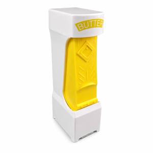 lot 10454 image: xyadyhz One Press Butter Cutter Slicer for 4 oz East Coast Sticks, Yellow
