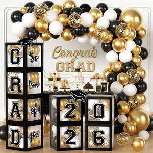 lot 10467 image: 2026 Graduation Decorations, Navy Blue Graduation Decorations 2026 Arch Kit Boxes With Letters 2026 Grad for Middle School High School College ect.