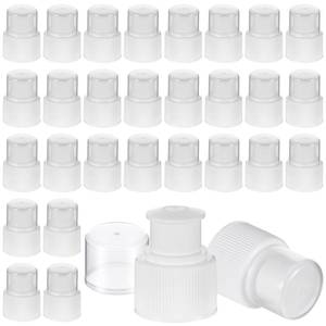 lot 10486 image: Yulejo 30 Pcs Plastic Push Pull Replacement Caps 28 mm, Reusable Bottle Cap