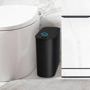 lot 11565 image: TIPGO Automatic Bathroom Trash Can with Lid, 2.6 Gallon