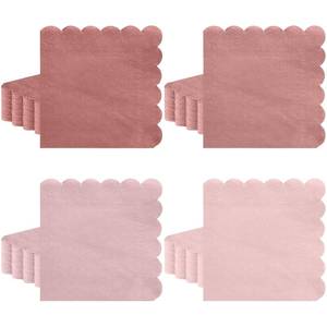 lot 12134 image: Xiangqu Dusty Pink Cocktail Napkins 120 Pack