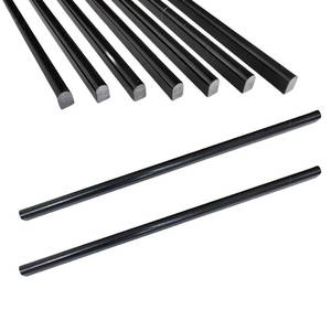lot 13764 image: Jusmioke Black Marble Pencil Tile 0.39in x 12in 10-Pack