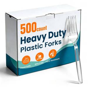 lot 13767 image: PrimorixDD Plastic Forks 500 Count 7.01 Inches