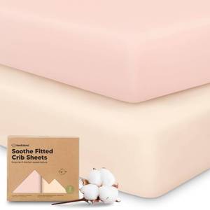 lot 13778 image: KeaBabies 2-Pack Organic Cotton Crib Sheets 52x28