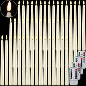 lot 13792 image: Reginary Flameless Taper Candles 48 Pc with Remote