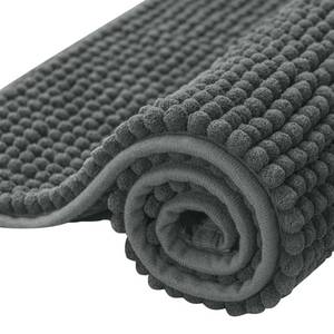 lot 13796 image: SUBRTEX Chenille Bath Rug Gray 18 x 24