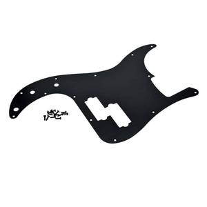 lot 14106 image: Dopro 13 Hole Left Handed P Bass Pickguard Black