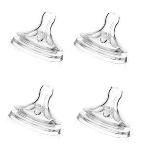 lot 14116 image: Keenso Baby Bottle Nipples, 4-Pack Silicone