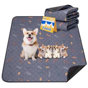 lot 14119 image: Sunheir Washable Dog Pee Pads 2-Pack 24x36