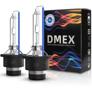 lot 14124 image: DMEX D4S HID Headlight Bulbs 6000K 35W Pack of 2