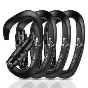 lot 14128 image: BEIFENG 25KN Auto Locking D-Type Climbing Carabiner