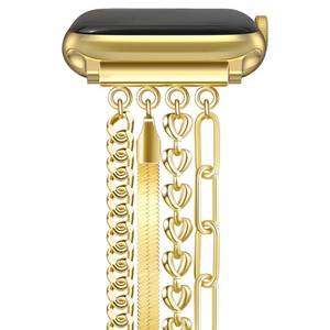 lot 14133 image: Newlibery Chain Bracelet Watch Band for Apple Watch