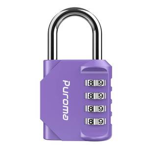 lot 14137 image: Puroma 4-Digit Combination Padlock Purple