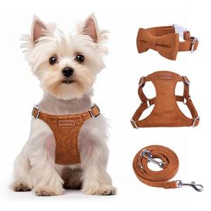 lot 14181 image: BUMBIN Dog Harness and Leash Set, XS Brown
