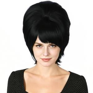 lot 14194 image: Linfairy 1960s Beehive Wig Black