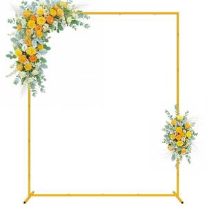 lot 17698 image: Wokceer Metal Wedding Arch Backdrop Stand 6.6ft x 5.2ft