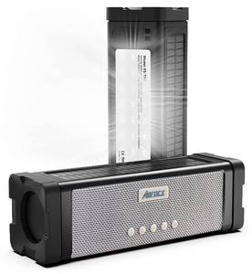 lot 17714 image: ABFOCE Solar Bluetooth Speaker IPX7 Waterproof 20W