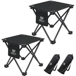 lot 17719 image: Opliy Camping Stool 2-Pack, 13 Inch Portable Folding