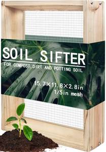 lot 17723 image: LASVIAL Soil Sifter 14.6 x 10.6 with 15 Mesh