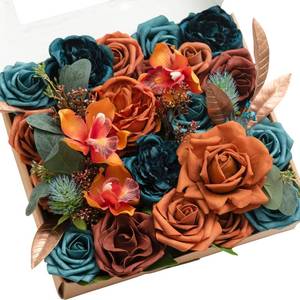 lot 17731 image: Lings Moment Artificial Fall Flowers Wedding Combo
