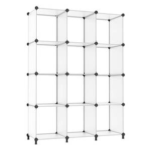 lot 17739 image: AWTATOS 12 Cube Storage Organizer, Translucent