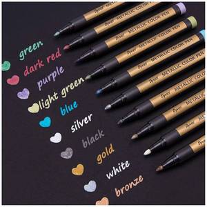 lot 18053 image: Dyvicl Metallic Marker Pens Set of 10 Medium Point