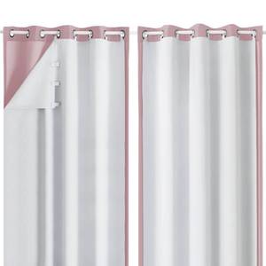 lot 18072 image: Simplebrand 100% Blackout Curtain Liners 2-Panel Set
