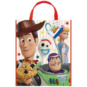 lot 18073 image: Unique Disney Toy Story 4 Plastic Tote Bag 13 x 11