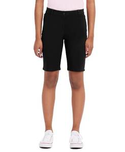 lot 18105 image: IZOD Juniors Uniform Skinny Bermuda Shorts, Black, 11