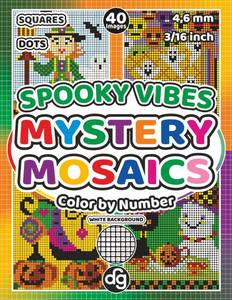 lot 18151 image: Mystery Mosaic Color By Number Coloring Book - 40 Designs