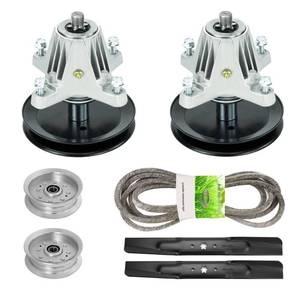 lot 19908 image: PetMigo LT42 Deck Spindle Assembly 618-06976 918-06976 Fits for MTD Cub Cadet 42 inch Deck XT1-LT42 XT2-LX42 131PA1ZS099 CYT4220 618-06976A 918-06976A (2 Pack)