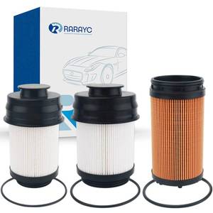 lot 19912 image: RARAYC 2025 2026 6.7 Cummins Fuel Filter Water Separator Set Compatible with Ram 2500 3500 4500 5500 6.7L Turbo Diesel Engines Replaces 68677800AA 68677810AA