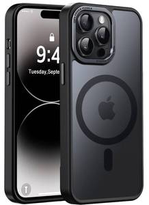 lot 20043 image: Newfuture Magnetic for iPhone 14 Pro Case Matte Shockproof, Black