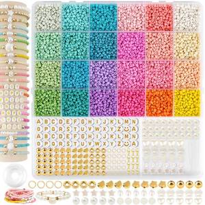 lot 20053 image: TEXGIZRLY 3mm Seed Beads for Bracelet Jewelry Making Bracelet Making Kit
