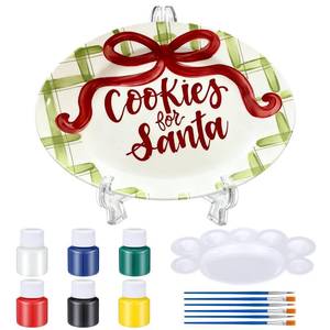 lot 20056 image: Humyoun 15 Pcs DIY Handprint Plate Kit Christmas Anniversary Wedding Gift