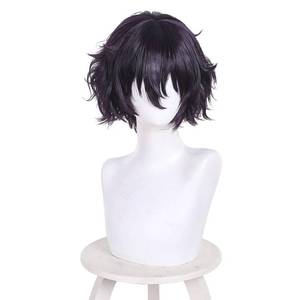 lot 2312 image: Cosplay Wig Agott Dark Purple Curly Hair Costume Accessory Adult Unisex Party Halloween Christmas