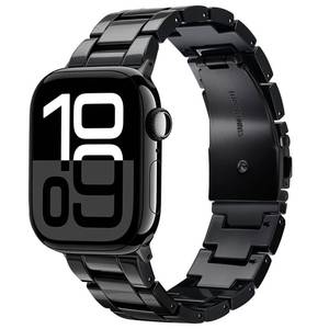 lot 2332 image: V-MORO Resin Bands Compatible with Apple Watch Band for Women,Black