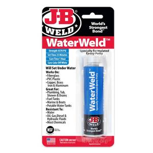 lot 6455 image: J-B Weld 8277 WaterWeld Epoxy Putty Stick - 2 oz.