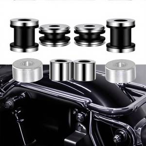 lot 6459 image: Motorcycle Detachable Luggage Rack Backrest Docking Hardware Kit Fits for Harley Touring Electra Road Street Glide Road King FLHR FLHT FLTR EFI FLHTI FLH 1997-2008 2005 Chrome