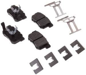 lot 6461 image: BOSCH BE1086H Blue Ceramic Disc Brake Pad Set with Hardware - Rear