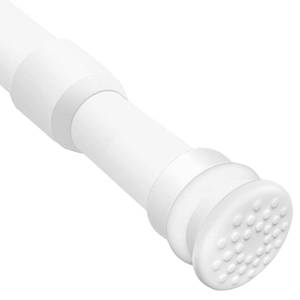 lot 6471 image: Small Tension Curtain Rod 16-28 Inch, Adjustable Small Shower Rod, White