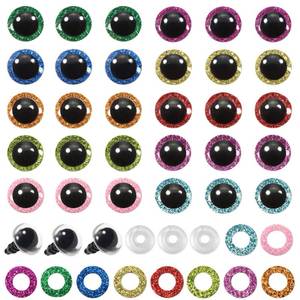 lot 18262 image: TOAOB 120pc Glitter Safety Eyes 10mm