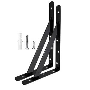 lot 20101 image: Medach Shelf Brackets 14 Inch x 10 Inch, Heavy Duty Shelf Brackets 4 6 8 10 12 14 16 20 Inch, L Brackets Heavy Duty for Shelves, Wall Mount Metal Brackets for Wood
