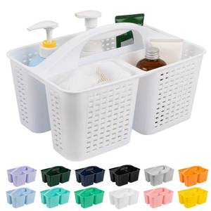 lot 20150 image: Tiawudi Portable Shower Caddy, Caddy Organizer with Handle, Plastic Shower Basket Hold Soap, Shampoo, Hair Supplies and Beauty Products, Cleaning Supplies Organizer for Home, Dorm, Shelf and Cabinet